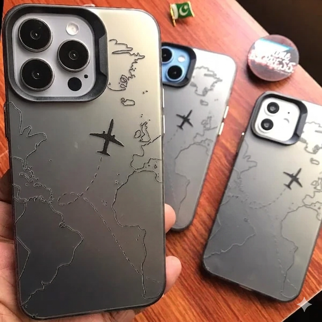 Travel Map Print Case