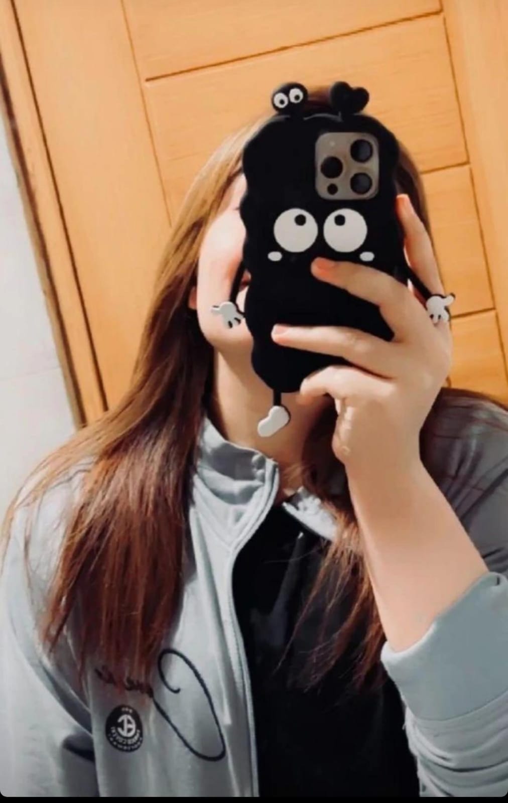 3D Black Eyes Cartoon Case