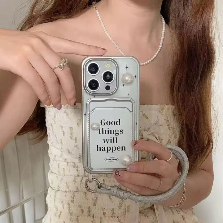 Good things will happen Case with Lanyard