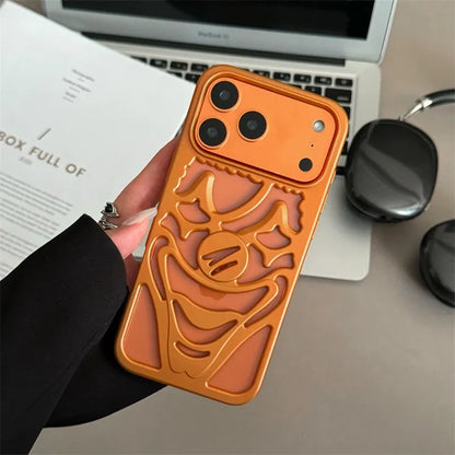 Clown Hollow Electroplated  Case (ORANGE-SILVER)
