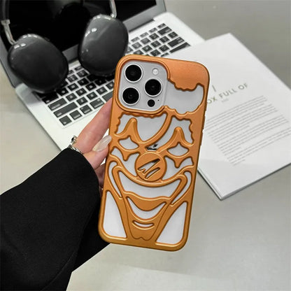 Clown Hollow Electroplated  Case (ORANGE-SILVER)
