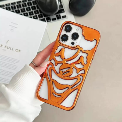 Clown Hollow Electroplated  Case (ORANGE-SILVER)