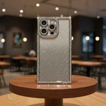 Square Glitter  Stones Case (NEW)