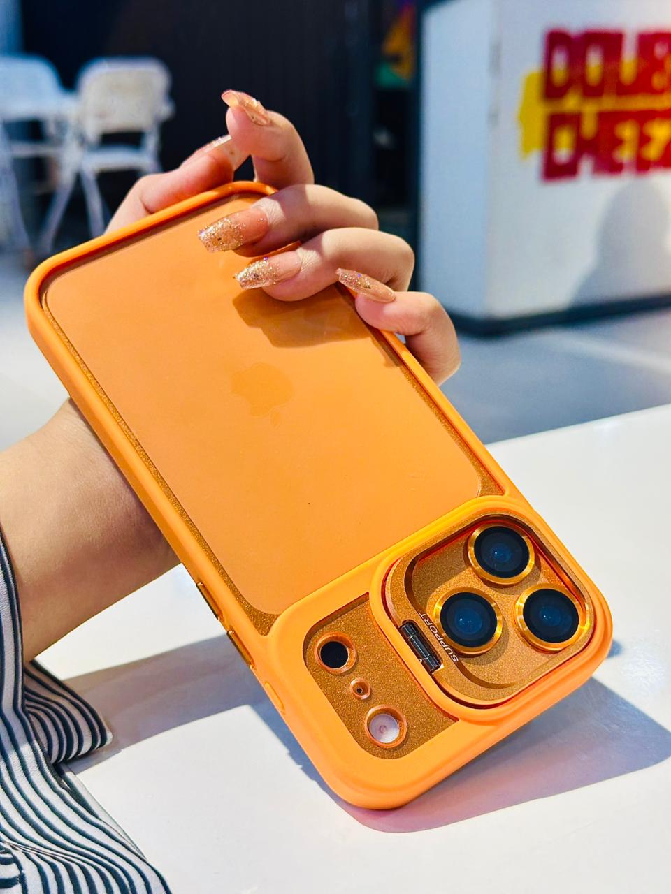 Bracket Stand Case With Camera Protection Lens