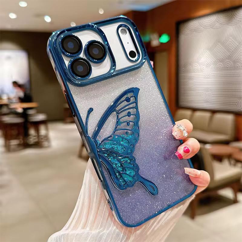 Shimmery Butterfly Glitter Case (Available in 6 colors)