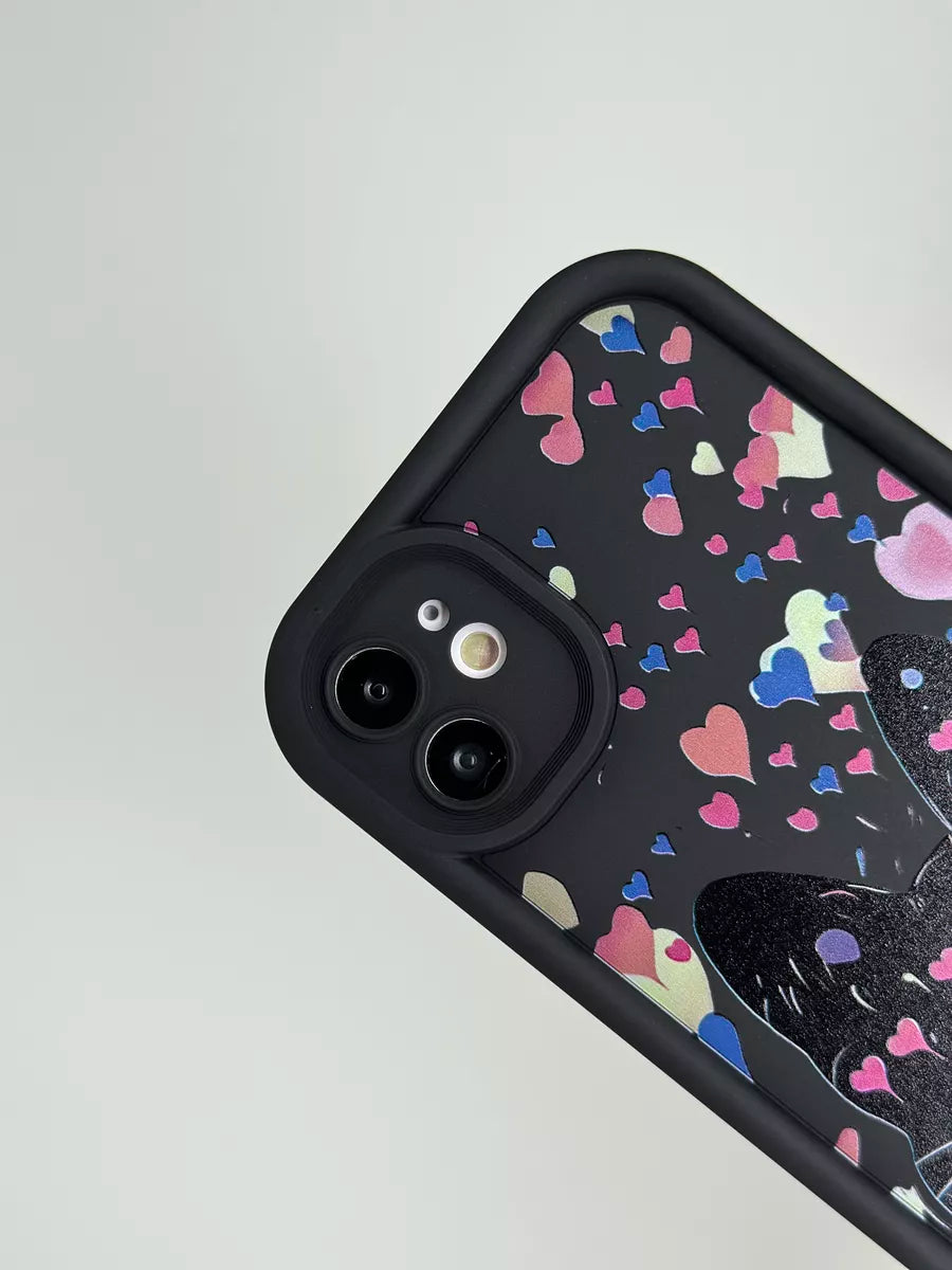 Black Cat Thick Protective Bamper Case