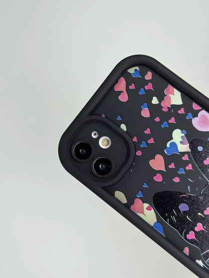 Black Cat Thick Protective Bamper Case