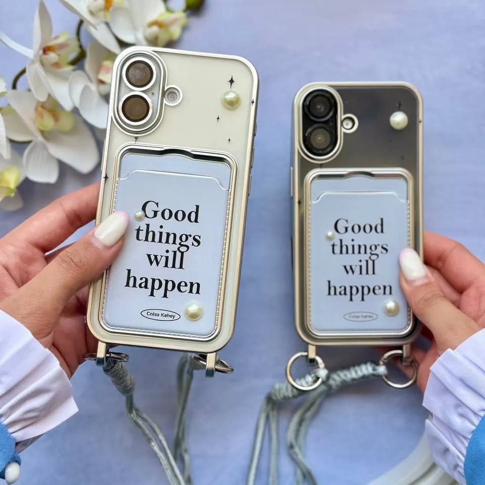 Good things will happen Case with Lanyard