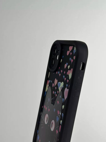 Black Cat Thick Protective Bamper Case
