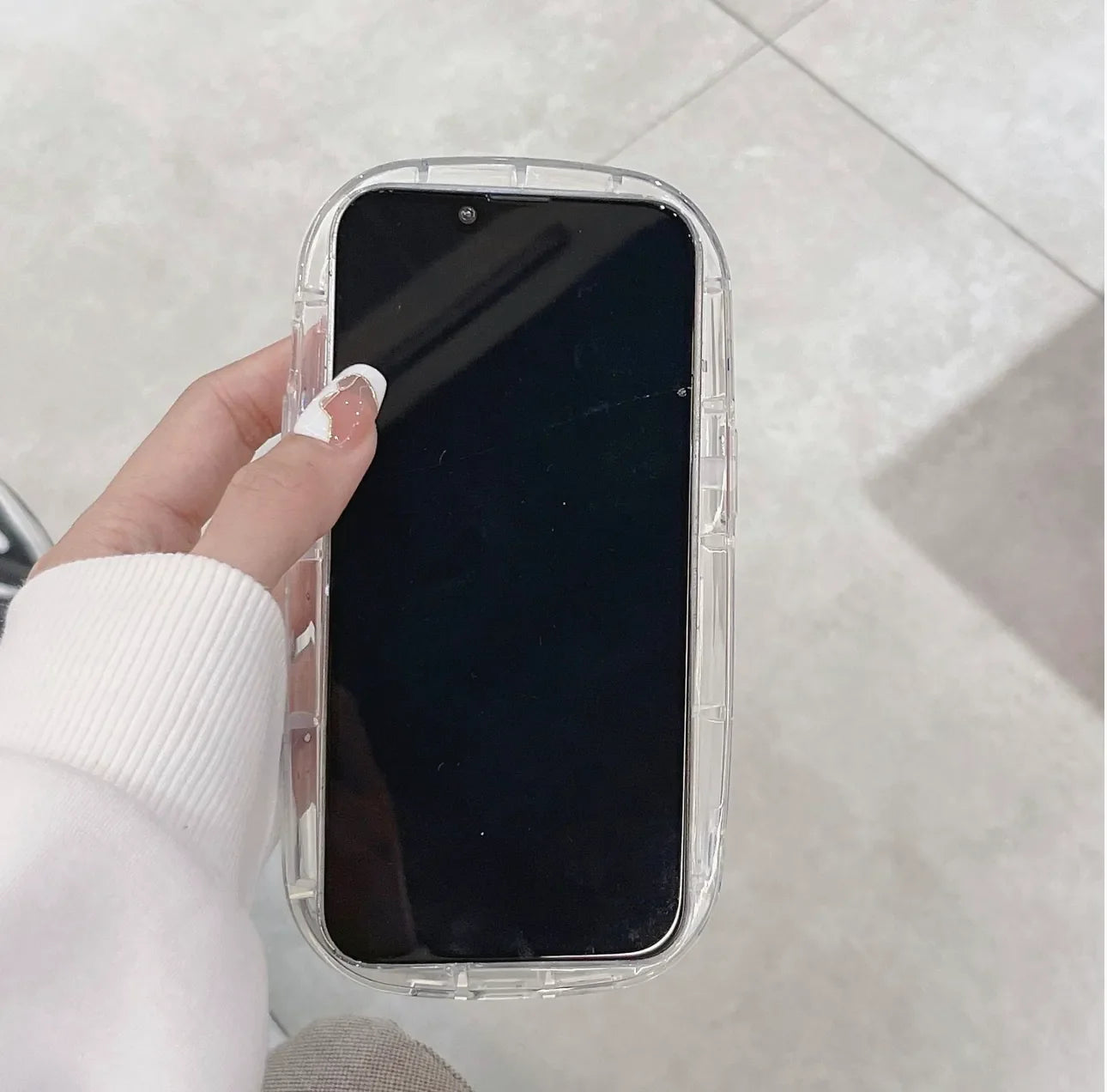 Bunny Panda Plush Tail Black Furr Case (NEW)