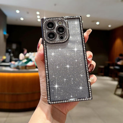 Square Glitter  Stones Case (NEW)