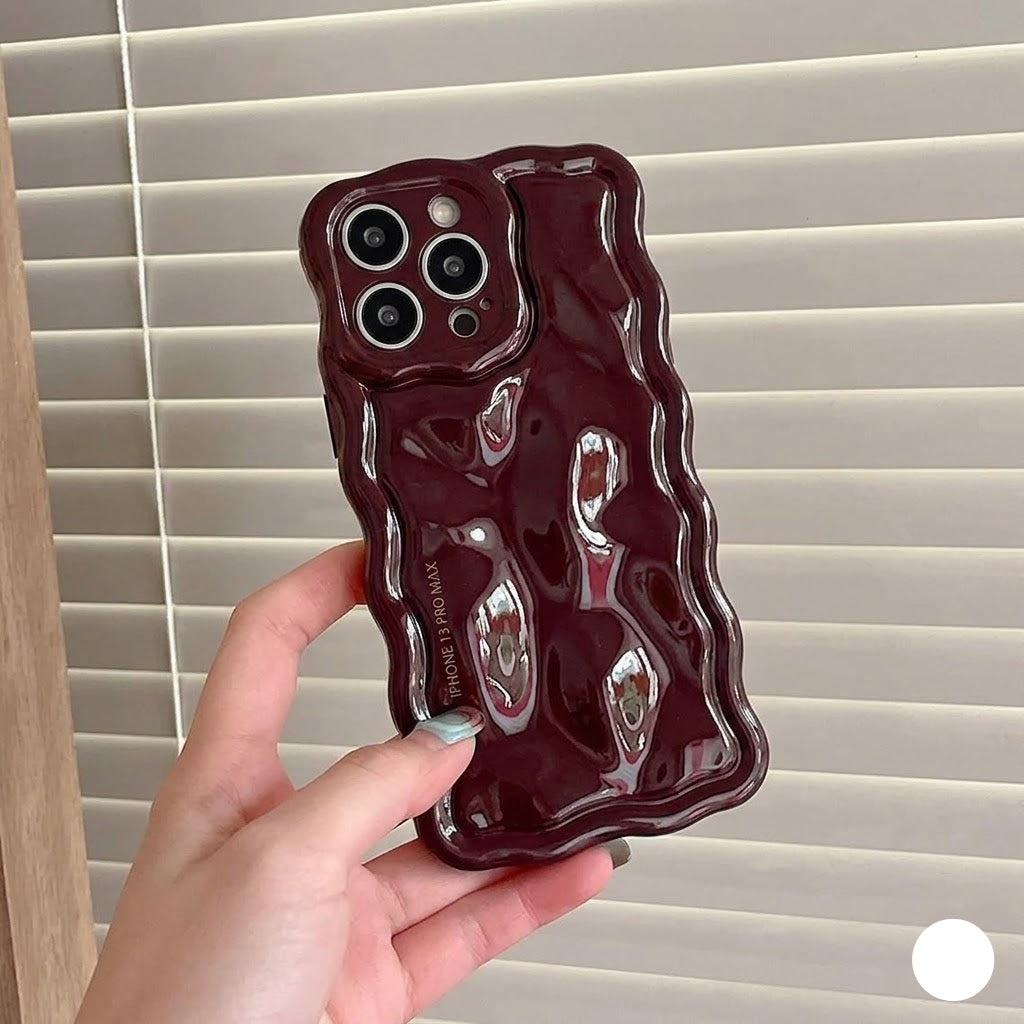 Electroplated Burgundy Premium Wave Case