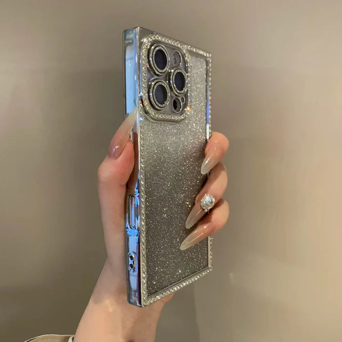 Square Glitter  Stones Case (NEW)