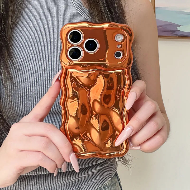 Electroplated Orange Premium Wave Case