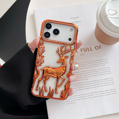 Luxury 3D Electroplated Crystal Rhinestone Deer Case (NEW)