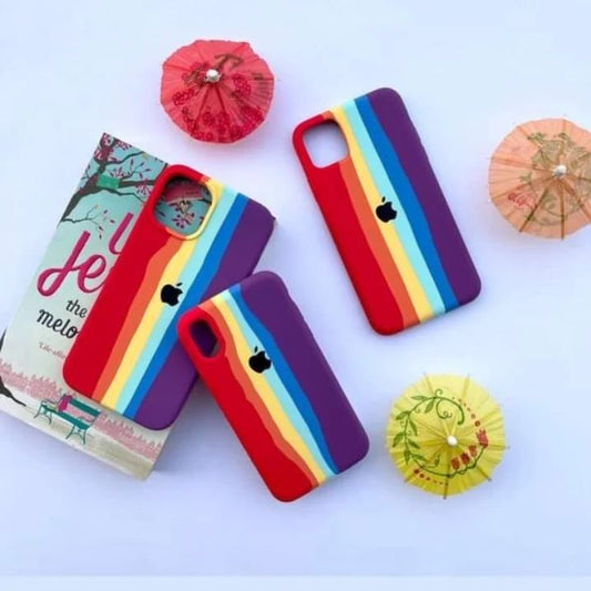RED RAINBOW SILICON CASE