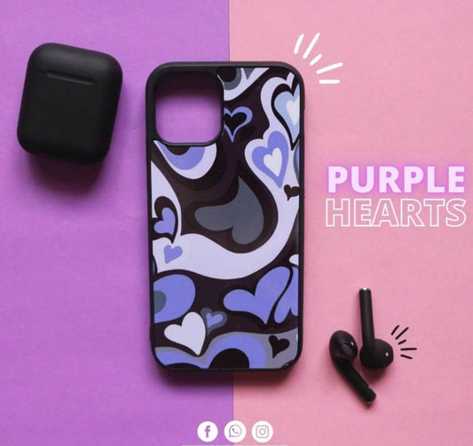 Purple Hearts  Customized Case