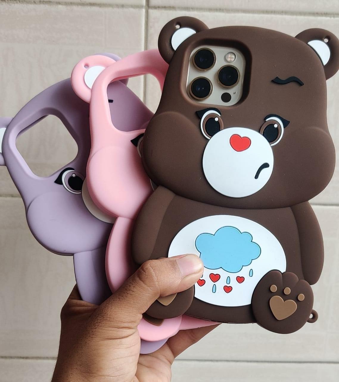 3D Silicone Bear Case