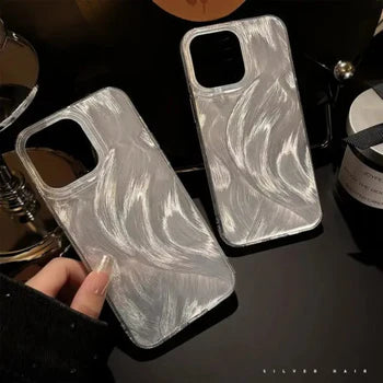 Silver Pattern TPU Case