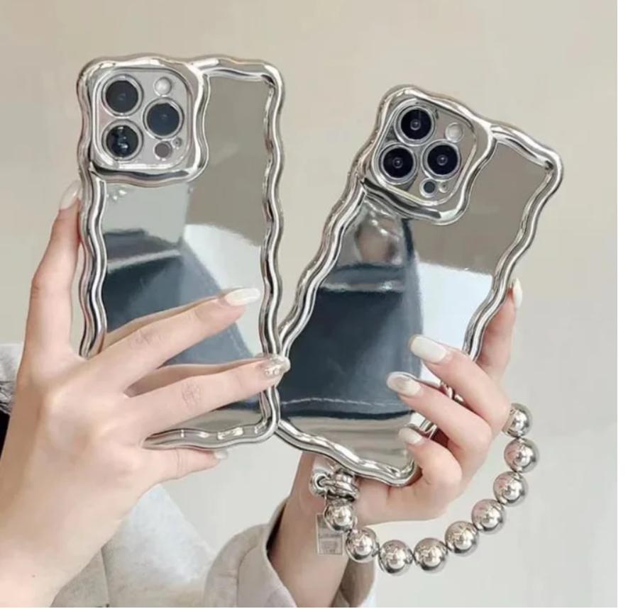 Silver Case With Beads Chain Case – IPHONE COVERS