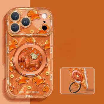 Cute Rich Horse Spiner Case.