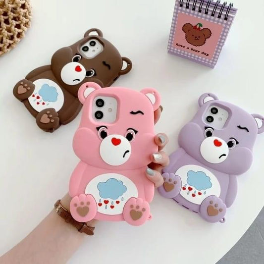 3D Silicone Bear Case