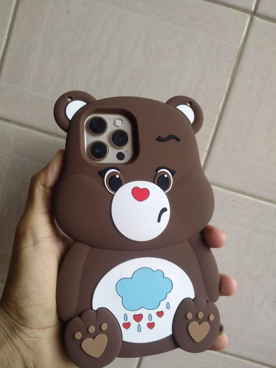 3D Silicone Bear Case