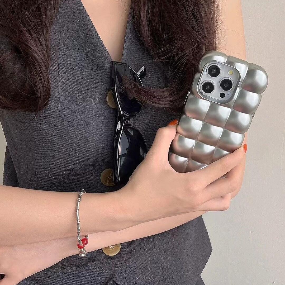 Silver Matte Cube Case