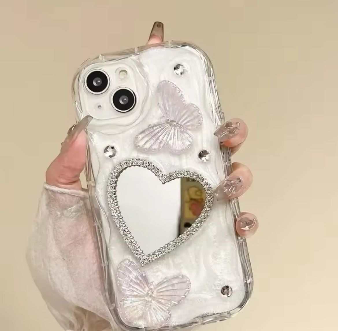 Small Heart Mirror Case (NEW)