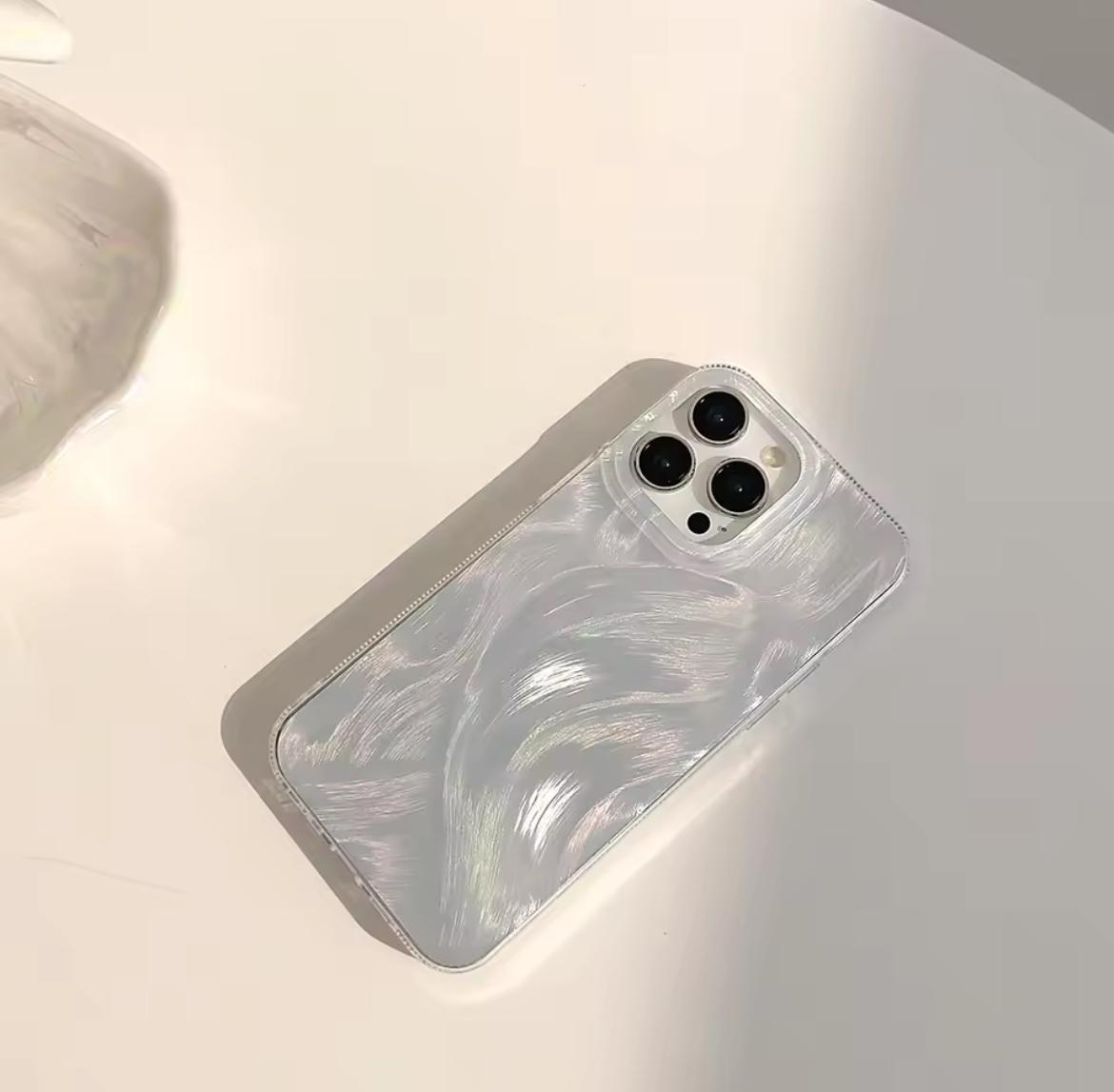 Silver Pattern TPU Case