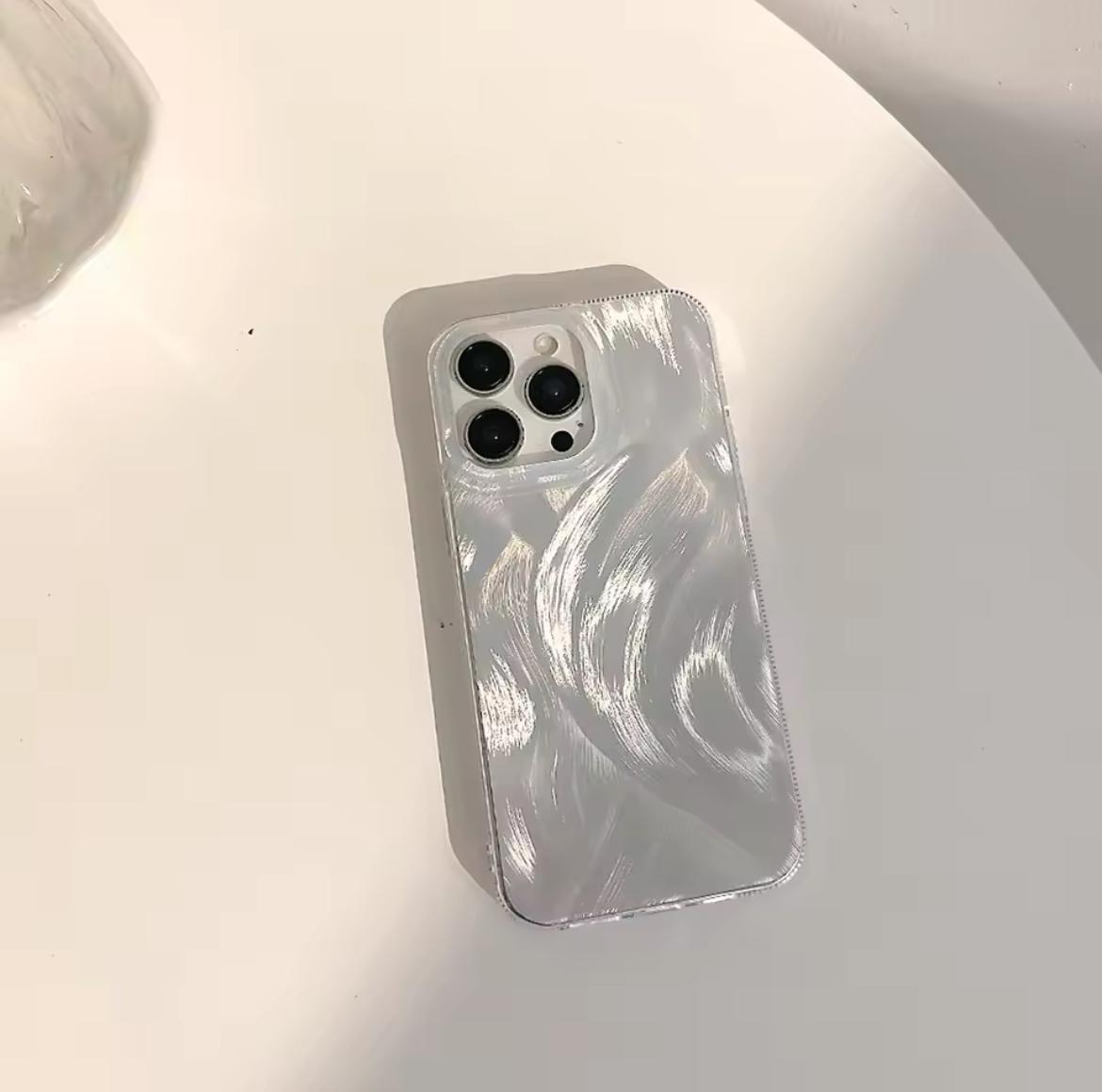 Silver Pattern TPU Case