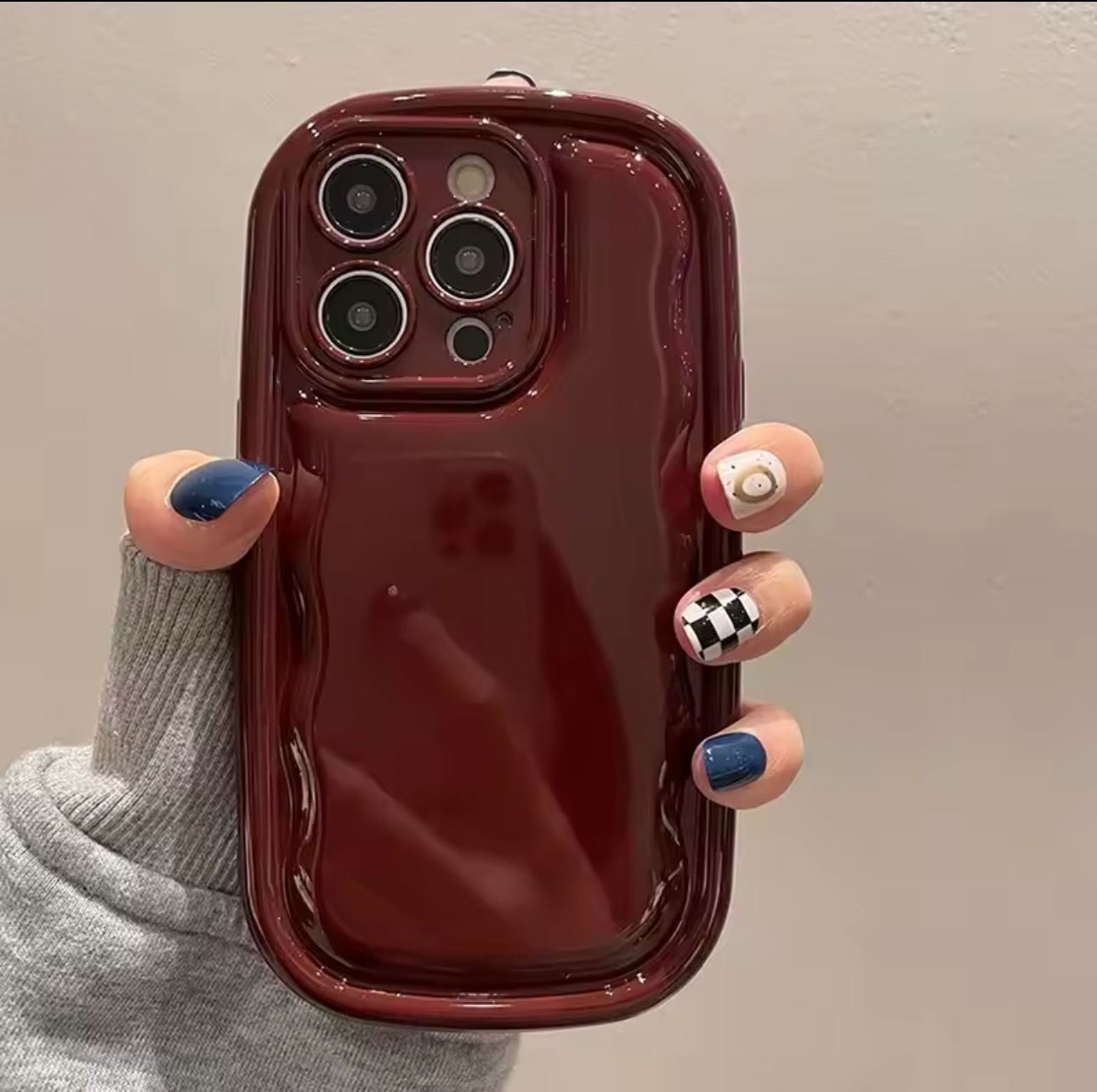 New Puff Burgundy iPhone Case