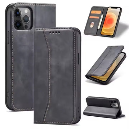 Leather Magnetic Filp Wallet Case (AAA+ Quality)