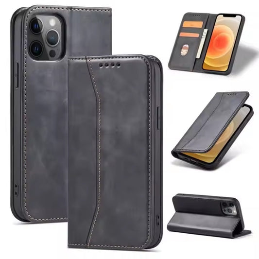 Leather Magnetic Filp Wallet Case (AAA+ Quality)
