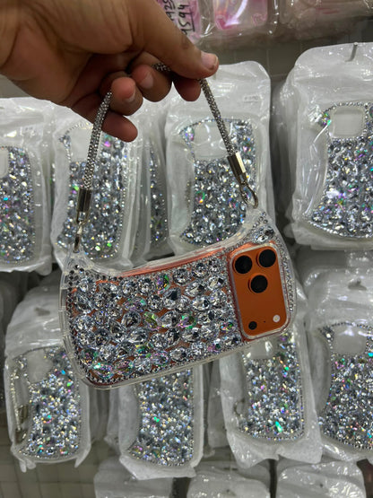 Luxury Crystal Rhinestone Handbag Case (NEW)