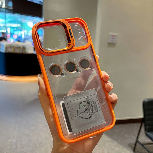Bracket Stand Case With Camera Protection Lens