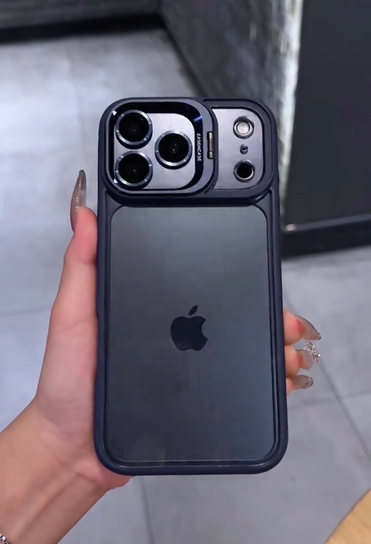 Bracket Stand Case With Camera Protection Lens