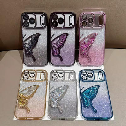 Shimmery Butterfly Glitter Case (Available in 6 colors)