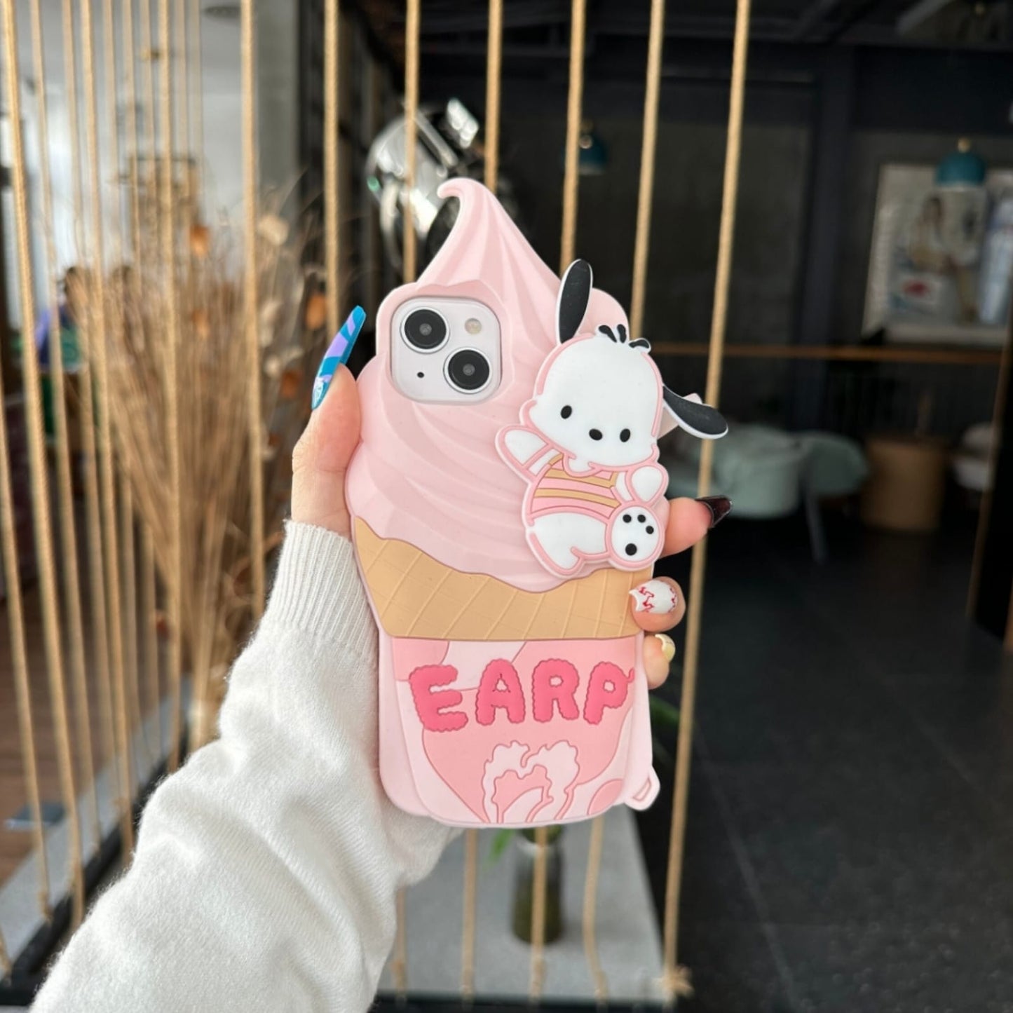 3D Pink Delicious Ice Cream Case