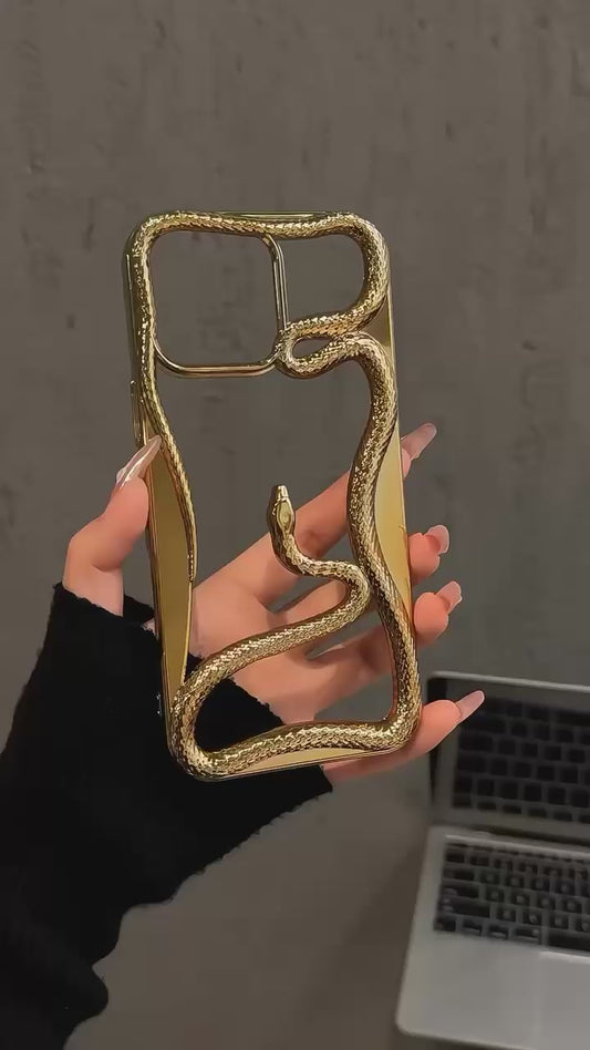 Electroplated Snake iPhone Case 🐍 (NEW)