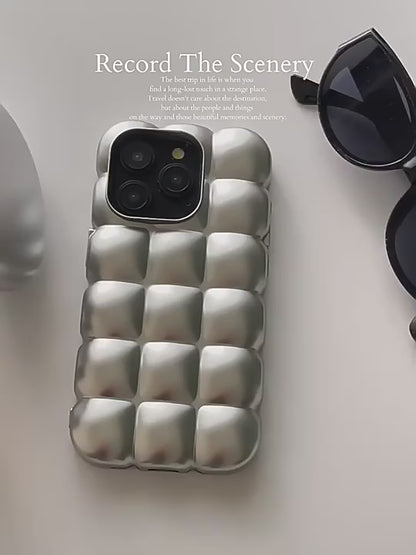 Silver Matte Cube Case