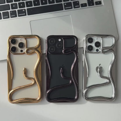 Electroplated Snake iPhone Case 🐍 (NEW)