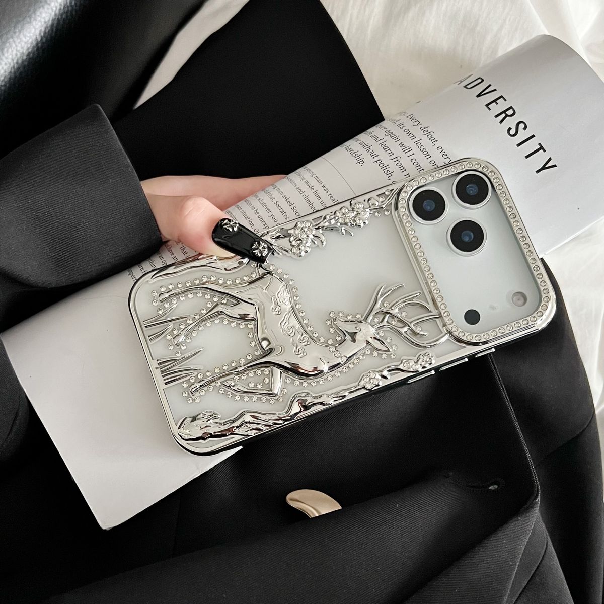 Luxury 3D Electroplated Crystal Rhinestone Deer Case (NEW)