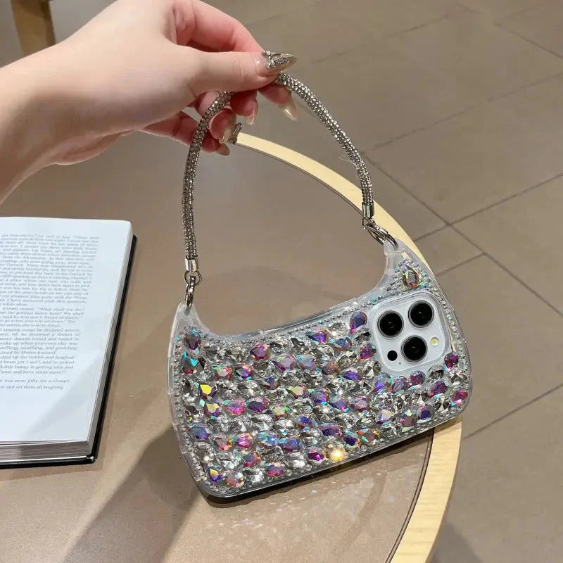 Luxury Crystal Rhinestone Handbag Case (NEW)