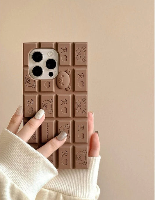 3D Cartoon Chocolate Bear Case (NEW)