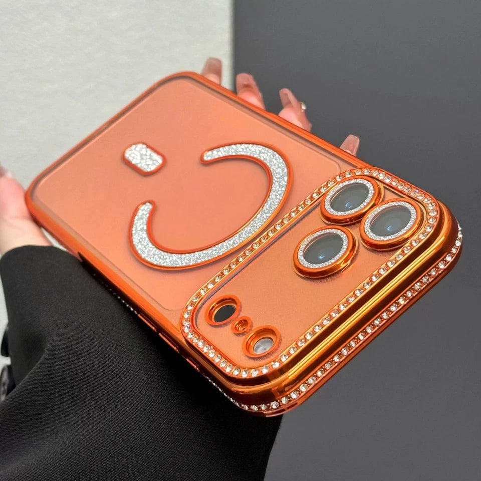 Orange Magsafe Diamond Glitter Lens Case (NEW)